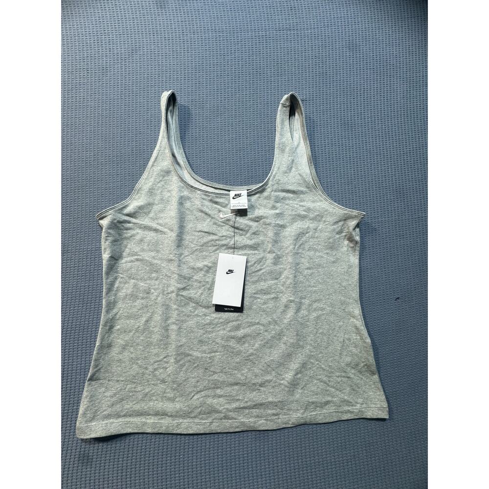Nike‎ Swoosh Tank Top Women Sz 1x Gray Brand New
